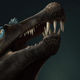 Artist’s interpretation of Spinosaurus underwater.
